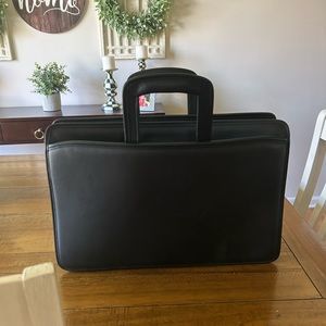 Jack George’s UNIVERSITY LARGE PORTFOLIO BRIEFCASE #2299 Black NWT